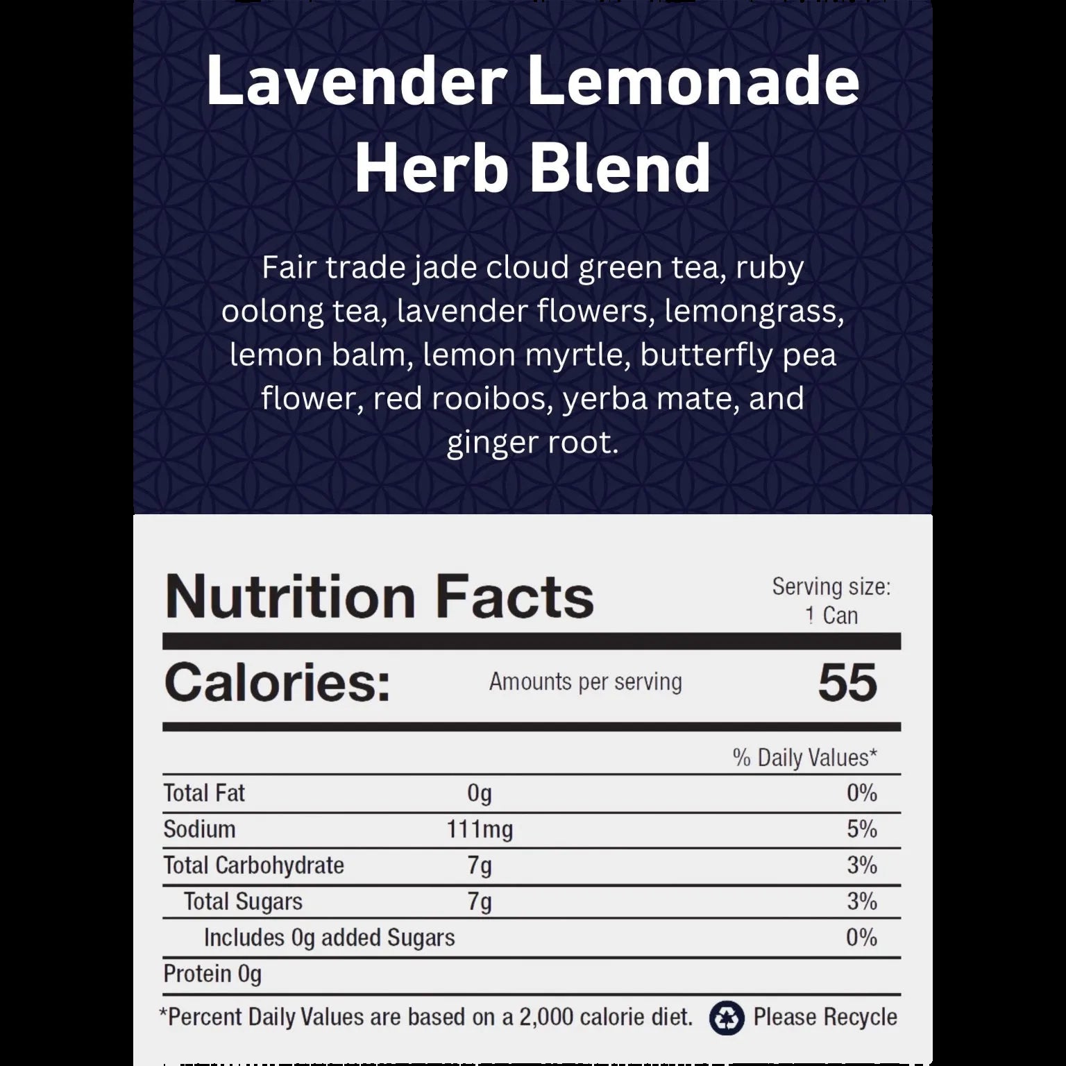 Lavender Lemonade Kombuchade kombucha and electrolytes sport drink nutrition facts and ingredients