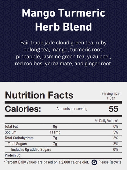 Mango Turmeric Kombuchade kombucha and electrolytes sport drink nutrition facts and ingredients